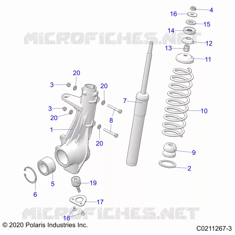 SUSPENSION, ANTERIORE MONTANTE