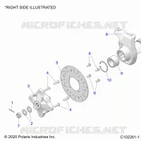 SOSPENSIONI ANTERIORI HUB, CARRIER, AND BRAKE DISC