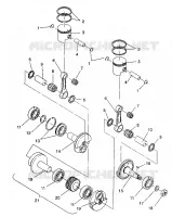 PISTONEEE   ALBERO MOTORE 440 / 0930760 AND 440 SKS / 0930560 (4922932293031A)