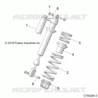 SUSPENSION, SHOCK ANTERIORE MOUNTING