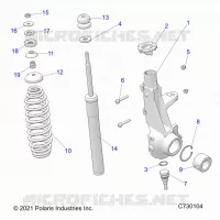 SUSPENSION, ANTERIORE MONTANTE