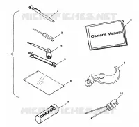 KIT DI STRUMENTI SPORTSMAN 500 W98CH50A and W98CH50AB (4945714571E004)