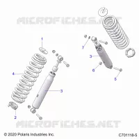 SUSPENSION, REAR SHOCK MONTAGGIO