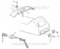 PROTEZIONE FRIZIONE/REFLECTOR ASSEMBLY European 440,440 SKS,500 EFI,EFI  SKS,Lite (49237723770003)