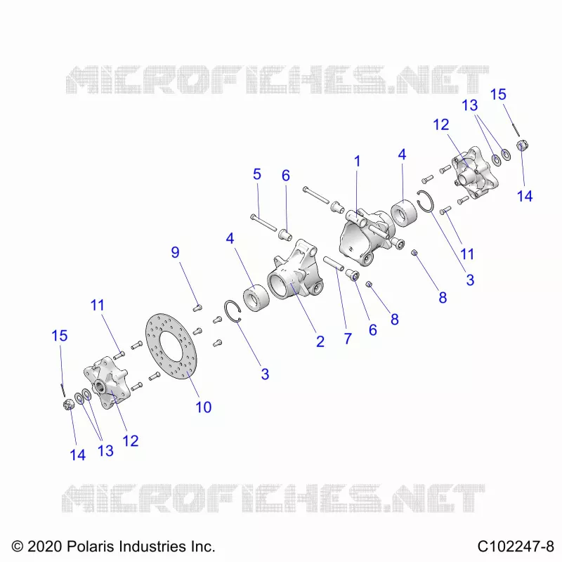 SOSPENSIONE POSTERIORE HUBS, CARRIER AND BRAKE DISC