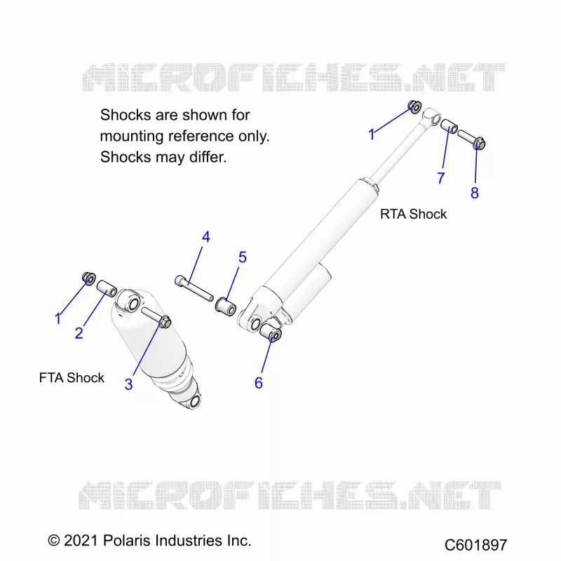 SUSPENSION, SHOCK MONTAGGIO, REAR SUSP.