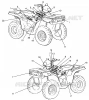 DECALS SPORTSMAN 500 W969244 AND SWEDISH SPORTSMAN 500 S969244 (4936093609A009)