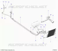 ARIA CONDIZIONATA CONDENSER AND HOSE ROUTINGS