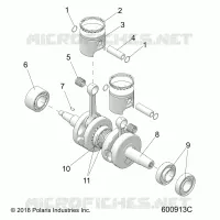 ENGINE, PISTON AND ALBERO MOTORE