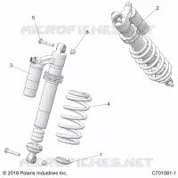 SUSPENSION, SHOCK ANTERIORE MOUNTING