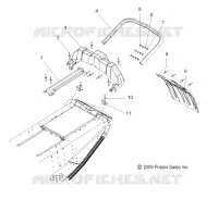 PARAURTI POSTERIORE, SNOWFLAP, and FANALE POSTERIORE HOUSING
