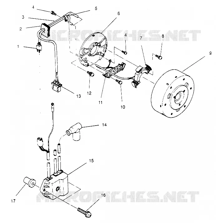 MAGNETO ASSEMBLY  440 XCR SP X951660 (4932833283D002)
