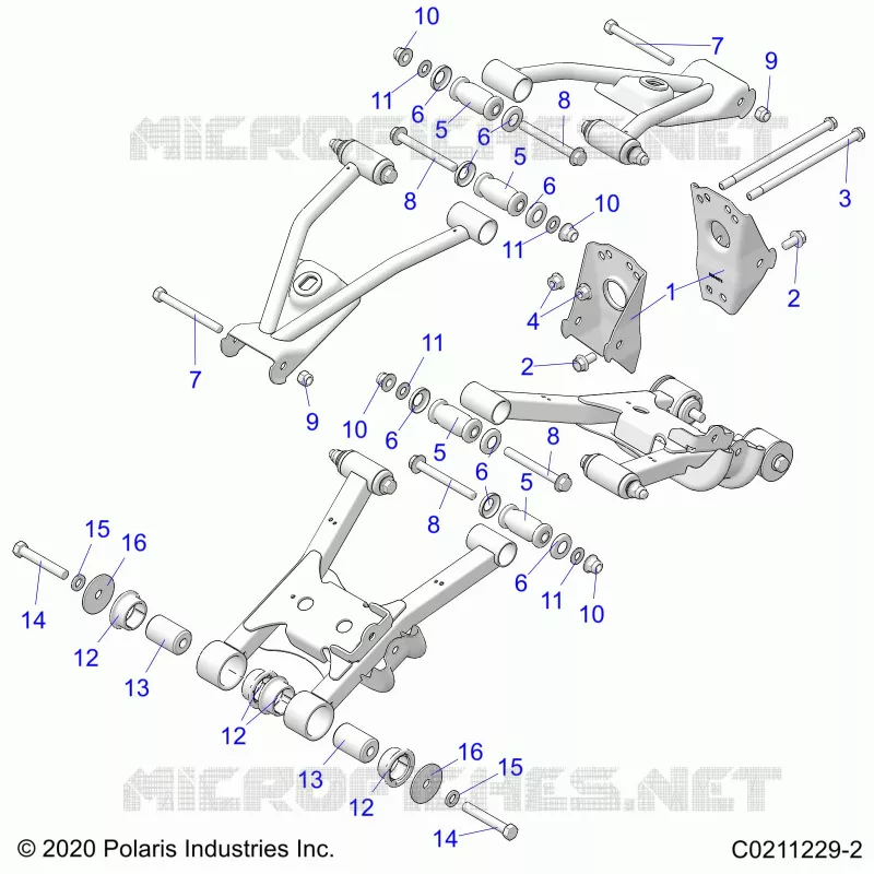 SOSPENSIONE POSTERIORE CONTROL ARM, MOUNTING