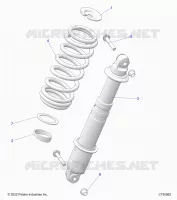 SUSPENSION, REAR SHOCK MONTAGGIO