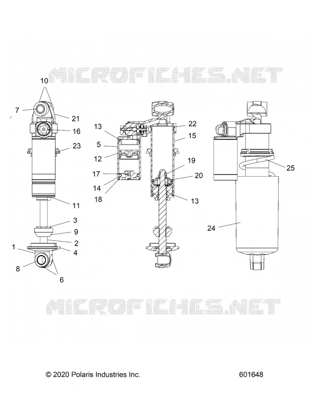 SUSPENSION, SHOCK ANTERIORE TRACK
