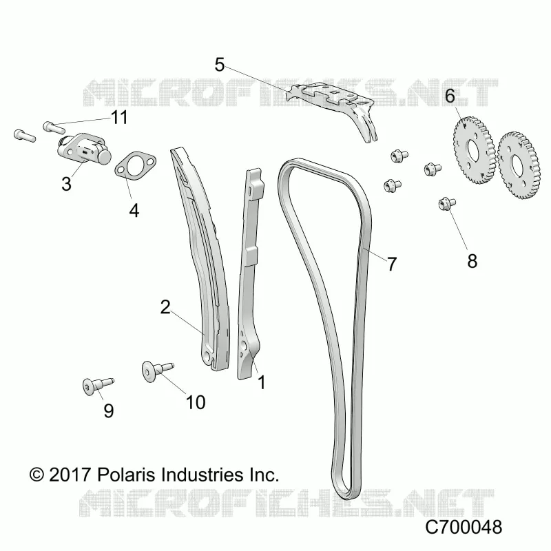 CAM CATENA AND TENSIONER