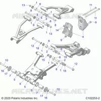 SOSPENSIONE POSTERIORE CONTROL ARM, MOUNTING