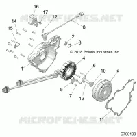 ENGINE, STATOR AND VOLANO
