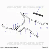 ENGINE, SISTEMA DI RAFFREDDAMENTO, HOSES