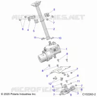 STEERING, STERZO POST ASM.
