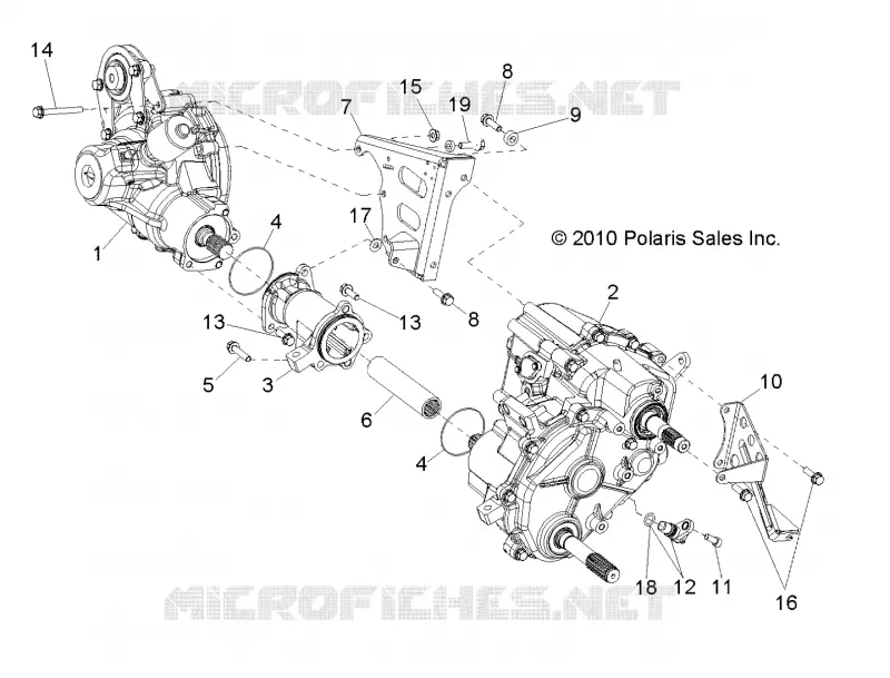 TRASMISSIONE, SCATOLA DEGLI INGRANAGGI, DIFFERENZIALE MOUNTING