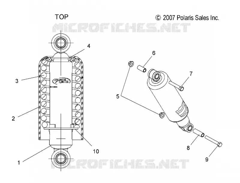 SHOCK ANTERIORE PISTA (7043328)
