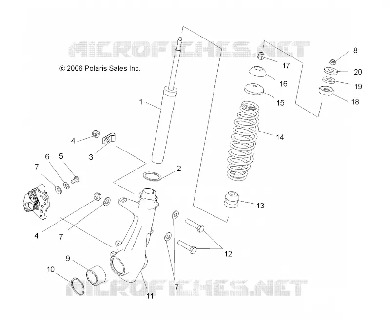 SUSPENSION, ANTERIORE MONTANTE