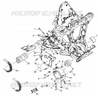 TRANSMISSIONE ANTERIORE SCRAMBLER 400L W97BC38C (4939893989B001)