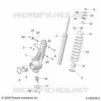 SUSPENSION, ANTERIORE MONTANTE