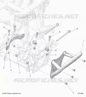 CHASSIS, FRONT GEARCASE AND PARAURTI ANTERIORE
