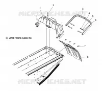 PARAURTI POSTERIORE, SNOWFLAP and FANALE POSTERIORE HOUSING