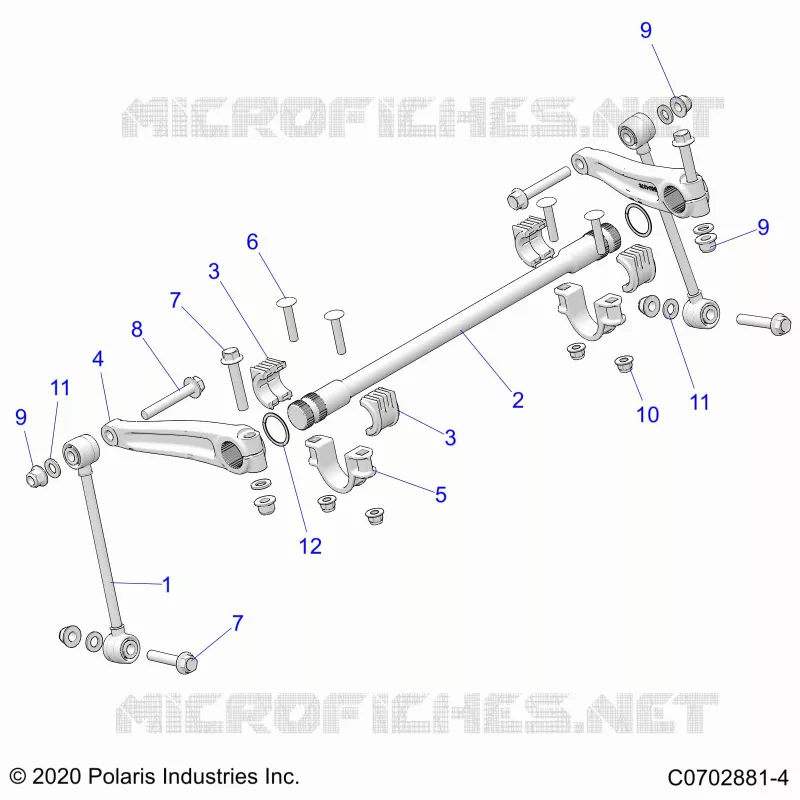 SUSPENSION, FRONT BARRA DI STABILIZZAZIONE