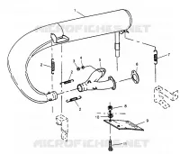IMPIANTO DI SCARICO 500 EFI SKS 0962574, 500 EFI RMK 0962974, and EUROPEAN 500 E (4931983198C004)
