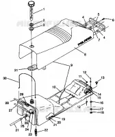 MONTAGGIO SEDILE   SERBATOIO 500 EFI 0942774 and EFI SKS 0942574 (4924982498002A)
