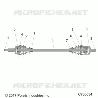 TRASMISSIONE, FRONT HALF SHAFT