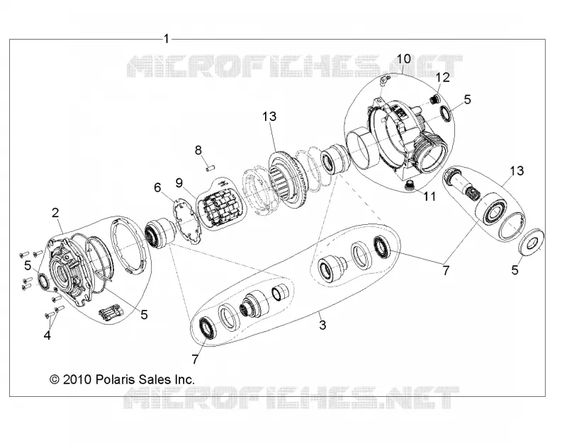 TRASMISSIONE, FRONT SCATOLA DEGLI INGRANAGGI INTERNALS
