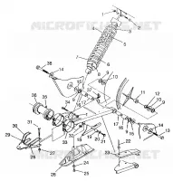 SWING ARM   SHOCK SWEDISH 4X4 400L S948140 (4926912691C001)