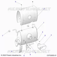 ENGINE, IMPIANTO DI SCARICO, SILENCER