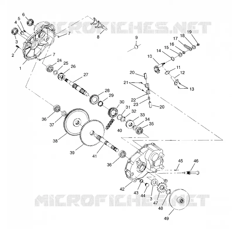 SCATOLA DEGLI INGRANAGGI Scrambler W957840 (4927252725C009)