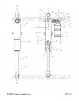 SUSPENSION, AMMORTIZZATORE POSTERIORE TRACK, HI LO ADJ.