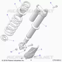 SUSPENSION, REAR SHOCK MONTAGGIO