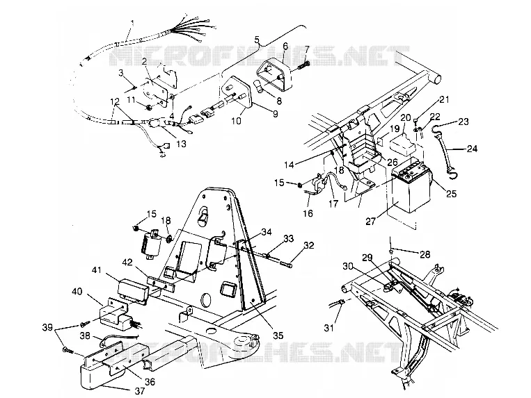 ELETTRICO/FANALE POSTERIORE ASSEMBLY  2X4 400L W957540 (4930093009C005)