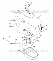 FRONT VANO SL 650 STD B954358 (4932923292A008)