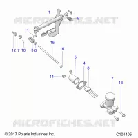 BRAKES, PEDAL AND CILINDRO PRINCIPALE MOUNTING