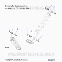 SUSPENSION, SHOCK MONTAGGIO, REAR SUSP.
