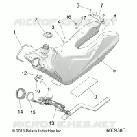SISTEMA DI ALIMENTAZIONE CARBURANTE, FUEL TANK ASM.