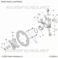 SOSPENSIONI ANTERIORI HUB, KNUCKLE AND BRAKE DISC