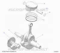ENGINE, ALBERO MOTORE, PISTON AND BALANCE SHAFT