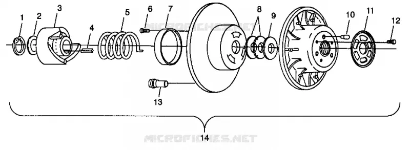 FRIZIONE DRIVEN WIDETRAK LX 0982065 and EUROPEAN WIDETRAK LX E982065 (4943884388C001)