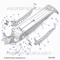 CHASSIS, PROTEZIONE FRIZIONE, FOOTRESTS, AND RUNNINGBOARDS
